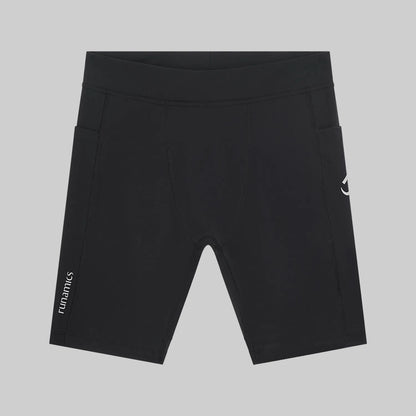 Kurze Running Tights, Herren, schwarz