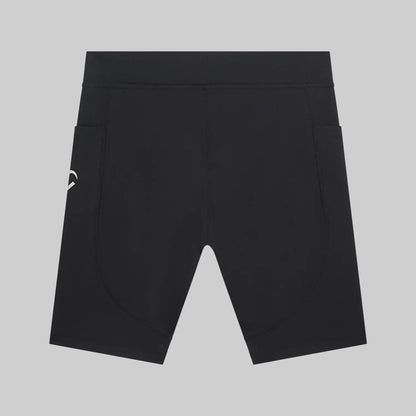 Kurze Running Tights, Herren, schwarz