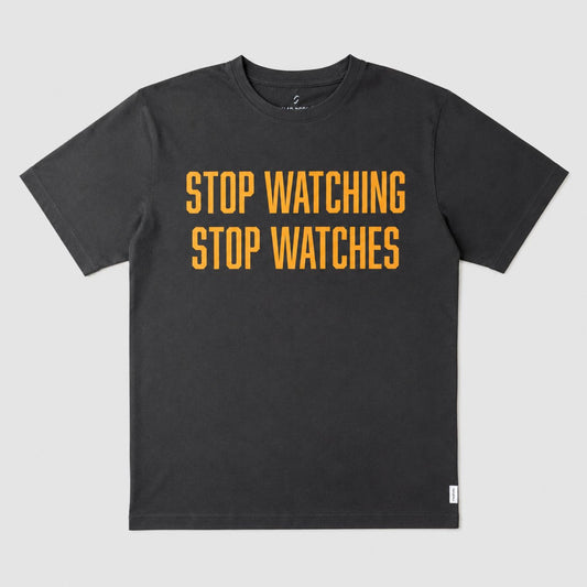 Stop Watching Stop Watches T-Shirt, Biobaumwolle, unisex
