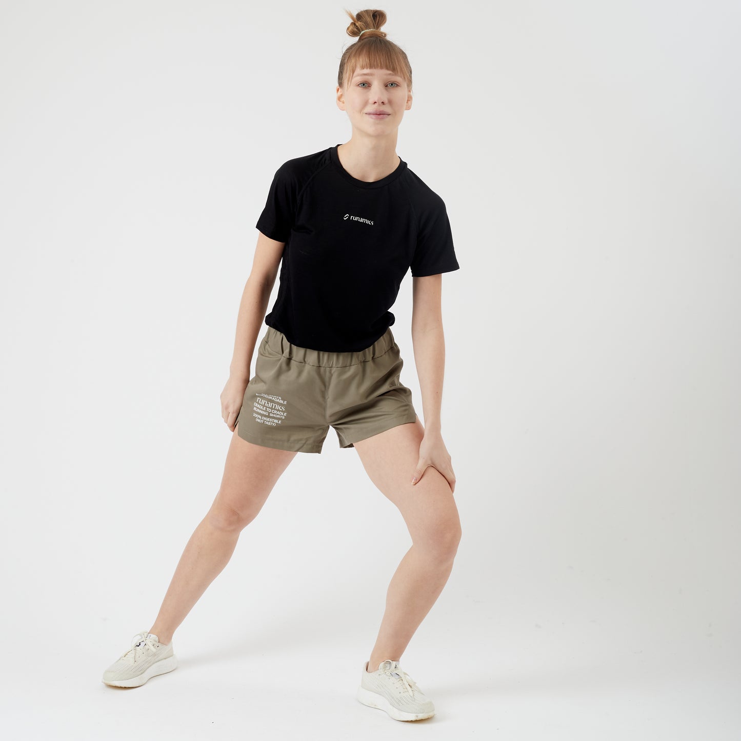 Running Shorts Damen, mit Print