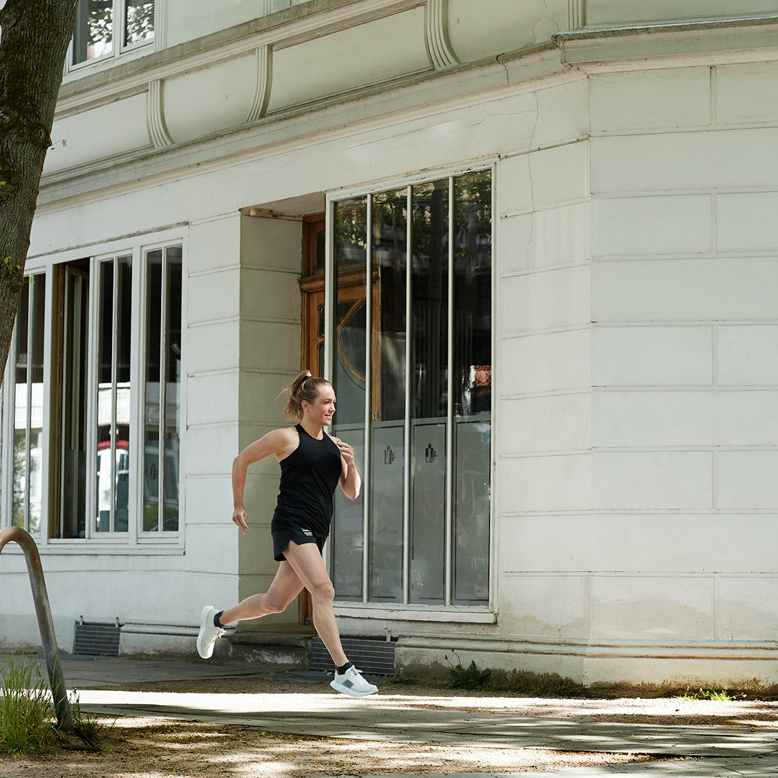 Running Shorts Damen, mit Print