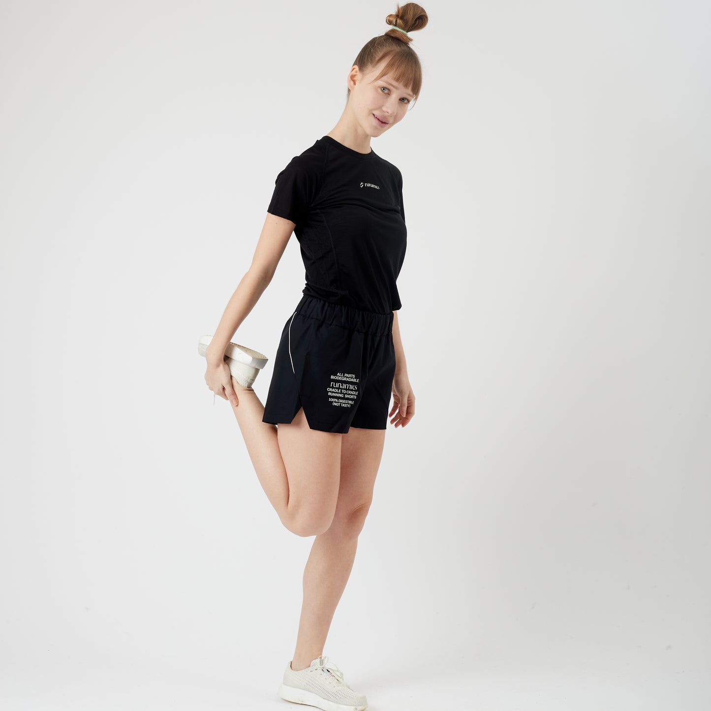 Running Shorts Damen, mit Print