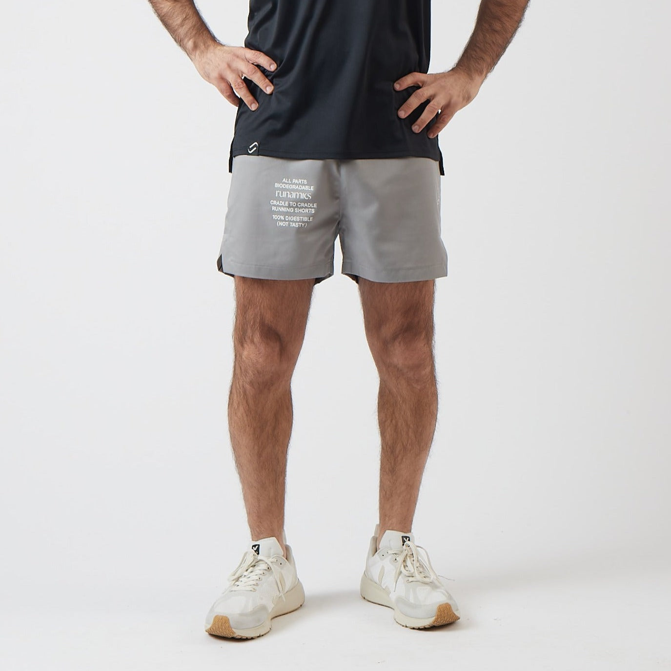 Running Shorts Herren, mit Print
