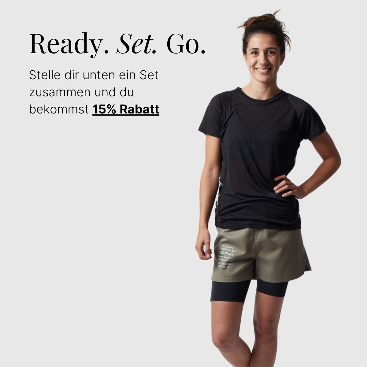 Running Shorts Damen, mit Print