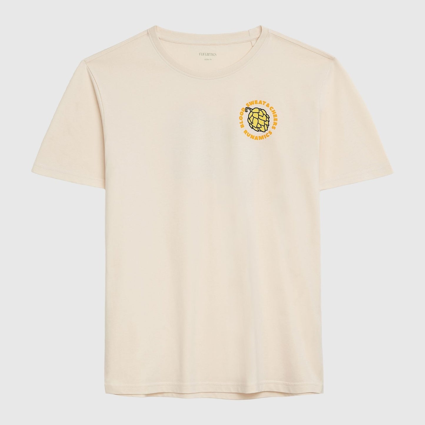 Good Times Good Friends T-Shirt, Biobaumwolle, unisex, undyed