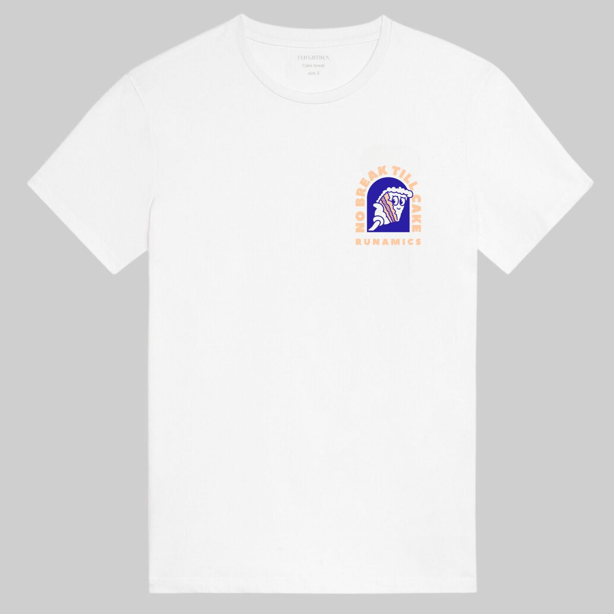 Cake Break T-Shirt, Biobaumwolle, unisex, weiß